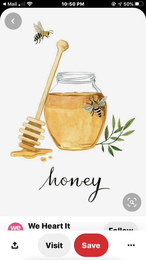 Honey Bottle Drawing, Honey Pot Illustration, Honeypot Drawing, Small Honey Jar Tattoo, Honey Pot Drawing, Honey Pot Tattoo, Kids Vitamins, Honey Illustration, Honey Art