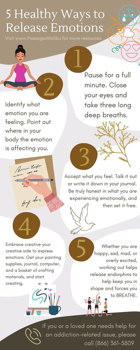 5 Healthy Ways to Express and Release Emotions Healthy Outlets For Emotions, How To Let Emotions Out, Healthy Ways To Release Emotions, Healthy Emotional Outlets, How To Manage My Emotions, Emotional Release Therapy, Healthy Ways To Express Anger, How To Emotionally Regulate, How To Express Anger In A Healthy Way