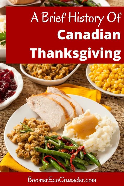 Plate with turkey, mashed potatoes, dressing and green beans. Canadian Thanksgiving Trivia, Canadian Thanksgiving Recipes, Thanksgiving Story For Kids, Canada Thanksgiving, Thanksgiving In Canada, Happy Canadian Thanksgiving, Thanksgiving Canada, Thanksgiving Meal Plan, American Thanksgiving