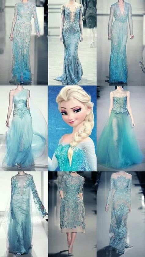 Elsa dresses Frozen Inspired Outfits, Elsa Dresses, Frozen Memes, Frozen Cosplay, Frozen Frozen, Frozen Elsa Dress, Elsa Cosplay, Frozen Costume, Disney Inspired Fashion