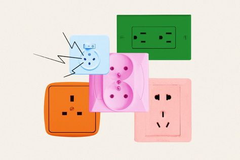 An Electrifyingly Useful Guide to Outlet Types Around the World | Apartment Therapy Electric Outlets, 2023 Travel, Laundry Appliances, German Words, University Of Missouri, Foreign Countries, Electrical Outlets, England Travel, Apartment Therapy