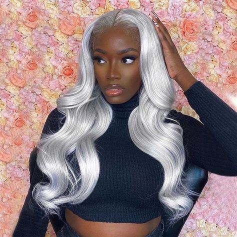 Yellow Lace Front Wig, Wavy Wedding Hair, Bright Hair Colors, Silver Grey Hair, Brazilian Hair Weave, Human Virgin Hair, Body Wave Wig, Body Wave Hair, Front Lace Wigs Human Hair