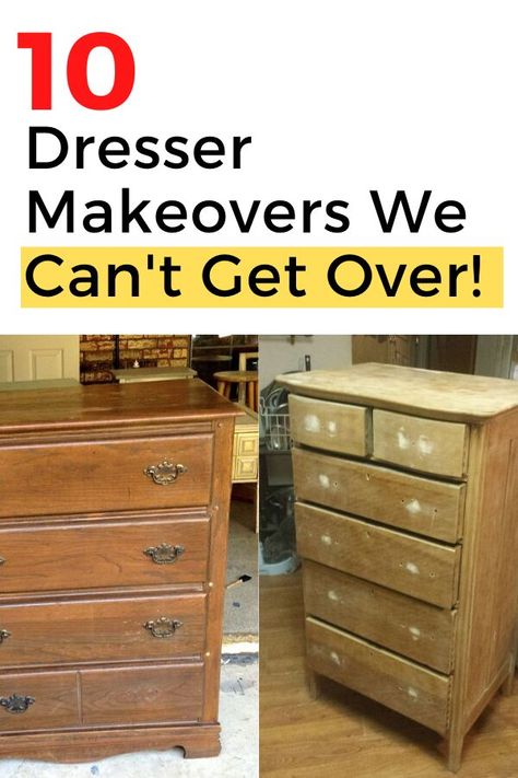 Easy creative dresser furniture flips. Thrift store dresser painted upcycled furniture. How to make over an old dresser. Upcycled dresser ideas DIY. #dresserupdate #dresserupcycle #furnituremakeoverdiyideas Veneer Dresser Makeover Diy, Contact Paper Dresser Makeover, Repurposed Chest Of Drawers Diy Ideas, Painting Old Dressers Ideas, Paint Old Dresser, Dresser Ideas Diy, Chest Of Drawers Makeover Diy, Dresser Makeover Ideas, Black Painted Dressers