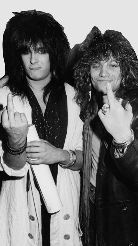 Men With Long Hair, Nikki Sixx, Jon Bon Jovi, Bon Jovi, Palace, Hollywood, California, Photographer