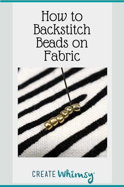 Beading Techniques On Fabric, How To Bead On Fabric, Sewing Beads On Fabric, How To Sew Beads On Fabric, Beads On Fabric, Fabric Beading, Stitch Beads, Unique Cross Stitch, Bead Matted