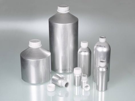 Assortment aluminum bottles Aluminium Packaging, Shampoo Packaging, Supplements Packaging, 100ml Bottle, Milk Packaging, Perfume Photography, Eco Packaging, Aluminum Bottle, Laboratory Equipment