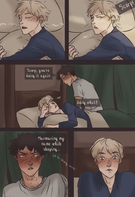 Drarry Ship, Harry Potter Curses, Scorpius And Albus, Anime Harry Potter, Harry Potter Cursed Child, Hp Fanart, True Connection, Harry Potter Next Generation, Drarry Fanart