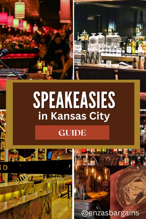 Speakeasies in Kansas City – Shhh don’t tell anyone about this huge list! - Enza's Bargains Kansas City Bars, Kansas City Hotels, 50 States Travel, Bourbon Tour, City Ideas, Secret Bar, Dance Clubs, Speakeasy Bar, Hidden Bar