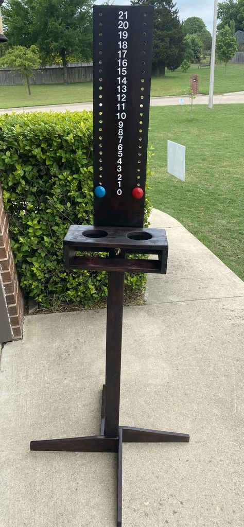 Diy Wooden Scoreboard, Cornhole Scoreboard With Cup Holder, Cornhole Board Score Keeper, Cornhole Boards Scoreboard, Horseshoe Scoreboard Diy, Cornhole Boards Score Keeper Diy, Cornhole Score Boards, Outdoor Scoreboard Diy, Corn Hole Score Boards