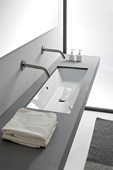 Under-top washbasin 80 x 36 Cm Luxury Bathroom Sinks, Wall Mounted Bathroom Sinks, Drop In Bathroom Sinks, Ceramic Undermount Sink, Trough Sink, Modern Bathroom Sink, Undermount Bathroom Sink, Single Hole Bathroom Faucet, Bathroom Layout