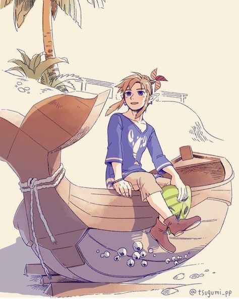 Legend of Zelda Wind Waker art > Link | by tsugumi_pp on twitter Zelda Wind Waker Art, Wind Waker Art, Legend Of Zelda Wind Waker, Zelda Video Games, The Wind Waker, Nintendo Fan Art, Ben Drowned, Fire Emblem Awakening, Wind Waker