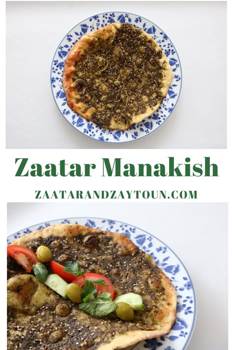 Manaeesh Recipe, Manousheh Recipe, Manoushe Zaatar, Lebanese Zaatar Recipe, Lebanese Manakish, Zaatar Manakish, Lebanese Hummus Recipe, Manakeesh Recipe, Lebanese Breakfast