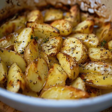 Hello, fellow food lovers! Today, I’m excited to share a recipe that brings a piece of the Mediterranean right into your kitchen—Greek-Style Oven Roasted Potatoes. These aren’t just any potatoes; ... Read more Authentic Greek Potatoes, Greek Potatoes Roasted, Oregano Potatoes, Greek Potatoes Recipe, Mediterranean Potatoes, Roasted Mini Potatoes, Greek Style Potatoes, Greek Roasted Potatoes, Lemon Roasted Potatoes