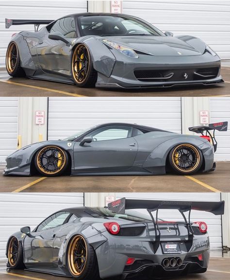 Widebody Ferrari, Liberty Walk Cars, Ferrari 458 Italia Spider, 458 Spider, Luxury Car Photos, Dream Car Garage, Tokyo Drift, Ferrari 458 Italia, Best Jdm Cars