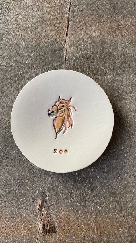 Excited to share this item from my #etsy shop: Persoanlized Horse Head Ceramic Plate, Horse Pottery Ring Dish Pottery Horse Ideas, Horse Pottery, Pottery Horse, Western Pottery, Pottery Ring Dish, Head Ceramic, Horse Ceramic, Esty Finds, Heart Pottery