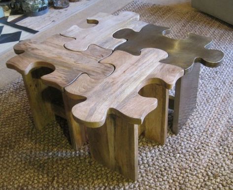 Stool Table, Diy Holz, Stool Design, Wood Creations, Funky Furniture, Easy Woodworking Projects, Rustic Diy, Unique Furniture, Furniture Projects