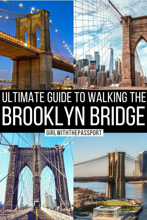 The Ultimate Local 's Guide to Walking the Brooklyn Bridge + Secret Insider Tips Walk Across Brooklyn Bridge, Historical Travel, Bridge Photos, Usa Places To Visit, Things To Do In Nyc, New York City Vacation, Weekend In Nyc, New York Vacation, Bridge Photography