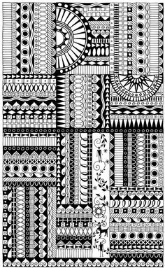 doodles & borders #journal Modele Zentangle, Zantangle Art, Doodle Borders, Arte Doodle, Lines And Shapes, Tangle Doodle, Zentangle Designs, Doodle Inspiration, Mandala Art Lesson