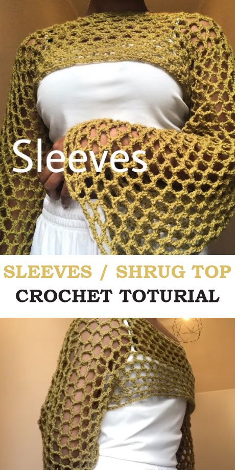 Crochet Sleeves Crochet Baby Shrug, Shrug Pattern Free, Bolero Haken, Crochet Sweater Ideas, Crochet Shirt Pattern, Crochet Shrug Pattern Free, Crochet Bolero Pattern, Free Crochet Sweater, Shrug Top