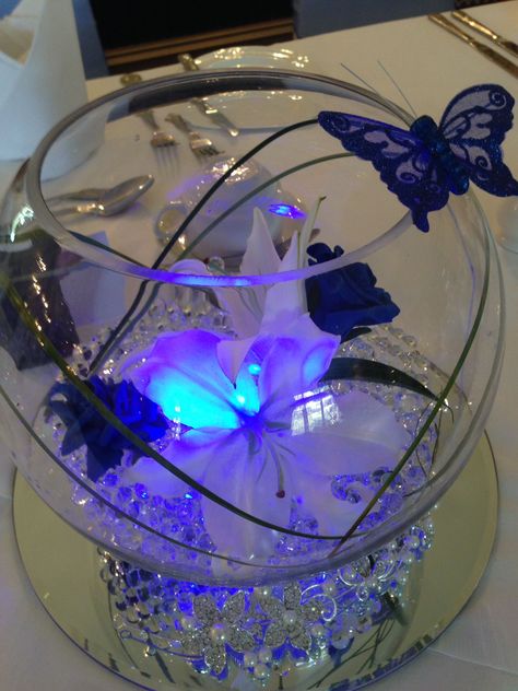 Butterfly Wedding Centerpieces, Butterfly Quinceanera Theme, Butterfly Quince, Quince Centerpieces, Centerpieces Quinceanera, Quince Decor, Blue Sweet 16, Sweet 15 Party Ideas Quinceanera, Butterfly Centerpieces