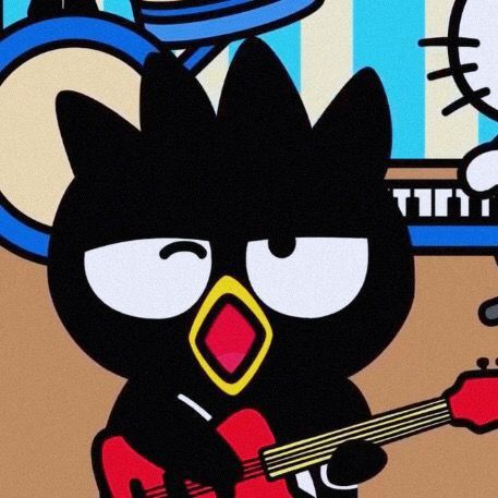 Tumblr, Guitar, Hello Kitty, Wallpapers, Badtz Maru Icon, Pfp Sanrio, Badtz Maru, Sanrio Characters, Kitty