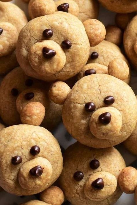 Brown Butter Maple Shortbread Bear Cookies, Desserts For Husband, Deserts For Boyfriend, Bear Cookies Recipe, Baking Biscuits Recipes, Cookies With Kids Easy, Unique Cookie Packaging, Teddy Bear Biscuits, Things To Bake For Thanksgiving