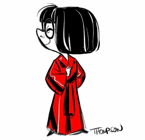 Edna Mode Darling Edna Mode Art, Disney Clipart, Edna Mode, Pixar Animation, Disney Artists, Disney Sketches, Disney Artwork, Sleeves Ideas, Bd Comics