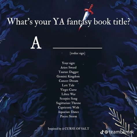 Book Title Generator, Fantasy Band, Title Generator, Ya Fantasy Books, Ya Fantasy, Book Title, Fantasy Books, Random Stuff, Storytelling