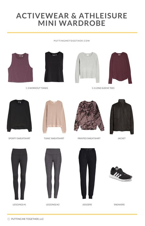 Activewear & Athleisure Capsule Wardrobe Wardrobe Capsule 2023 Spring, Athleisure Wardrobe Capsule, Athlesuire Capsule Wardrobe, Workout Wardrobe Capsule, Athlesuire Outfit 2023, Minimalist Athleisure Outfits, Fitness Capsule Wardrobe, Athleisure Capsule Wardrobe 2023, Alternative Athleisure