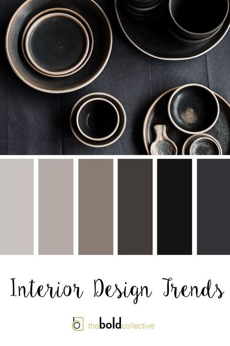 Grey scale monochrome colour pallet for modern living at affordable prices ideal for kitchens and bathrooms. Dark Color Palette Black, Monochromatic Pallet, Black And White Colour Palette, Saudi House, Dark Branding, Garden Office Ideas, Colours That Go With Grey, Color Wardrobe, Boulder House