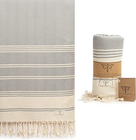 Bathroom Gray, Pool Bathroom, Picnic Towel, Dry Sand, Weaving Designs, Turkish Bath Towels, Herringbone Design, Cotton Beach Towel, Turkish Beach