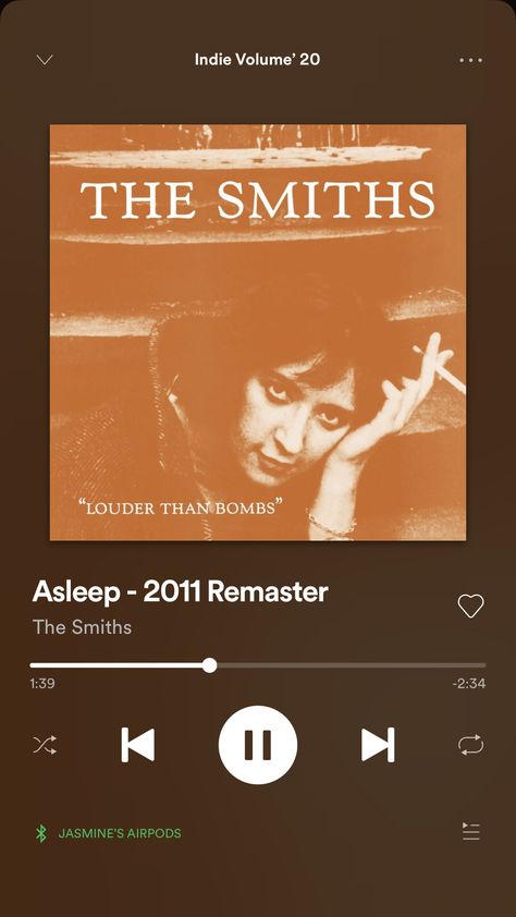 Spotify Screenshot, Soundtrack To My Life, Perks Of Being A Wallflower, Best Song Ever, The Smiths, Musical Band, Old Music, Song Artists, Music Album Cover