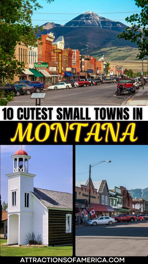 10 cutest small towns in Montana. Miles City Montana, Things To Do In Montana, Yellowstone Vacation Planning, Montana Travel Guide, Montana Summer, Livingston Montana, Visit Montana, Great Falls Montana, Vacay Ideas