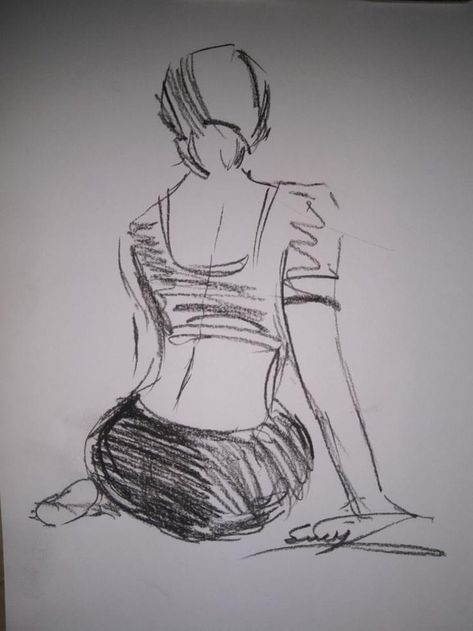 Lady Figure Drawing, Human Figure Rapid Sketches, Rapid Sketches Of Human, Kolaj Art, Indian Sketches, Rapid Sketches, Live Sketching, Composition Drawing, Human Sketch