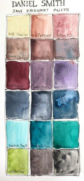 Jane Davenport Watercolors, Daniel Smith Art, Watercolor Pallet, Jane Davenport, Watercolor Supplies, Mixing Colors, Watercolor Mixing, Watercolor Tips, Watercolor Journal