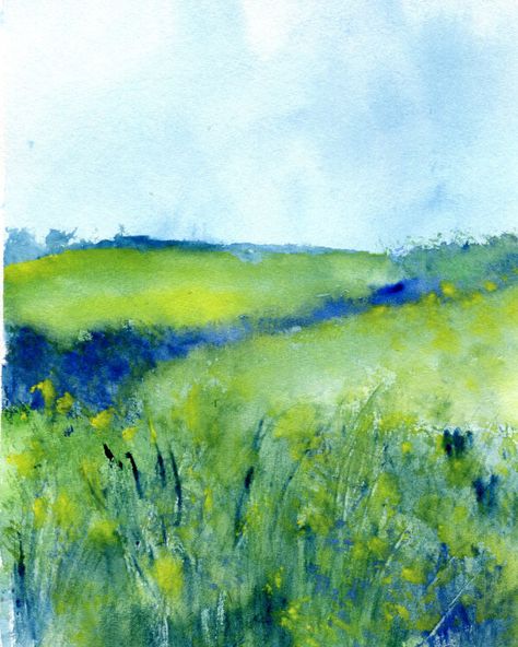 Impressionist Watercolor Paintings, Encaustic Landscape, Irish Artists, Beginner Watercolor, Watercolour Landscapes, Loose Watercolor Paintings, Flowers Paintings, Watercolor Art Landscape, Frida Art