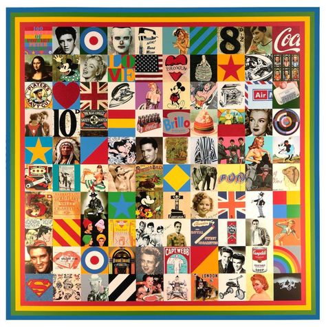 100 Sources of Pop Art James Rosenquist, Pop Art Collage, Claes Oldenburg, Peter Blake, Wayne Thiebaud, Pop Art Movement, Mark 2, Jasper Johns, Roy Lichtenstein