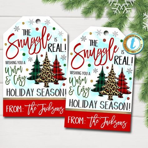 INSTANT Download Teacher/employee Treat Notes Set 2 | Etsy Employee Holiday Gifts, The Snuggle Is Real, Editable Gift Tags, Gift Tag Template, Gift Blanket, The Jacksons, Tag Print, Holiday Gift Tags, Tag Template