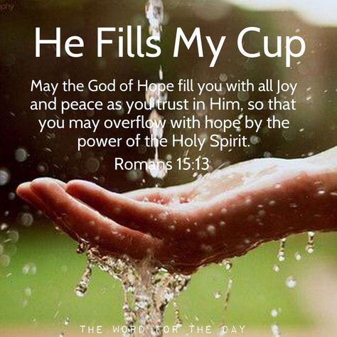 May the God of Hope fill you with all joy and peace as you trust in Him...  Romans 15:13 Vertrouw Op God, Woord Van God, Prayer Scriptures, Faith Prayer, Biblical Quotes, Favorite Bible Verses, Prayer Quotes, Religious Quotes, Scripture Quotes