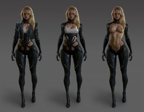 ArtStation - E S C A P E, Soufiane Idrassi Sci Fi Concept Art Character Design, Space Opera Concept Art, Sci Fi Character Design Cyberpunk, T Pose Character, Scifi Concept Art, Cyberpunk Women, Cyberpunk Concept Art, Sci Fi Character, Sci Fi Character Art