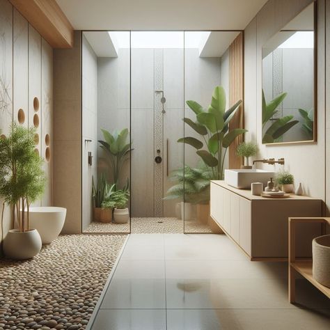 Aesthetic Bathroom Spa-inspired Showers Resort Bathroom Design, Spa Bathroom Ideas Master Bath Decor, Spa At Home Ideas, Spa Toilet, Stunning Bathroom Ideas, Scandinavian Bathrooms, Home Spa Ideas, Resort Bathroom, Aesthetic Bathroom Ideas