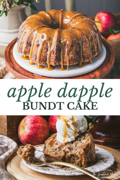 Old Fashioned Apple Dapple Cake, Apple Cake In Bundt Pan, Apple Butter Bundt Cake Recipe, Autumn Apple Cake Recipes, Apple Dapple Bundt Cake, Caramel Apple Bundt Cake Recipes, Apple Bundt Cake With Caramel Sauce, Fresh Apple Bundt Cake Recipes, Days Of Our Lives Apple Cake