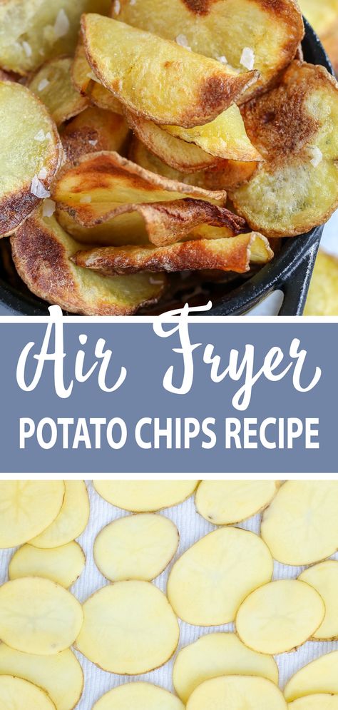 Air Fryer Potatoes Chips, Pub Chips Air Fryer, Keto Potato Chips, Air Fryer Recipes For Potatoes, Air Fryer Potato Chips Easy, Air Fry Potato Chips, How To Make Potato Chips In Air Fryer, Air Fryer Chips Recipes, Air Fried Chips