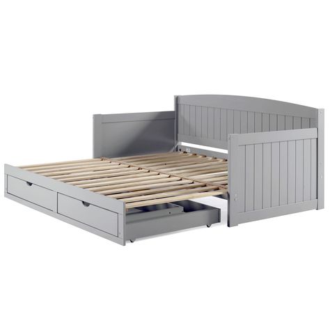 Pull Out Daybed, Gray Twin Bed, Wooden Daybed With Trundle, White Daybed, Black Daybed, Full Size Daybed, Wooden Daybed, Twin Daybed, Space Saving Beds