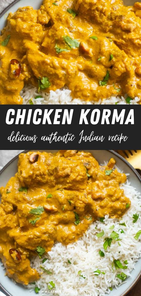 Curry Dinner Ideas, Indian Curry Chicken Recipes, Korma Sauce Recipe, Quick And Easy Curry Recipes, Homemade Korma Sauce, Chicken Curry Recipe Indian Authentic, Easy Korma Recipe, Easy Desi Recipes, Indian Korma Recipe