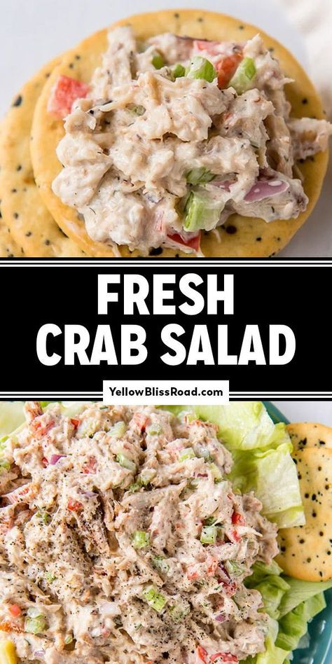 Real Crab Meat Salad Recipe, Bariatric Crab Recipes, Canned White Crab Meat Recipes, Lump Crab Salad Recipe, Fresh Crab Salad Recipe, Crabmeat Salad Recipe, Mexican Crab Salad Recipe, Real Crab Salad Recipe, Real Crab Salad