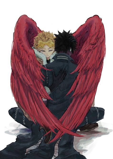 Hawk X Dabi Cute, Hawks X Dabi, Dabi Hawks, Anime Villians, Ange Demon, Hot Wings, Hero Wallpaper, Anime Boyfriend