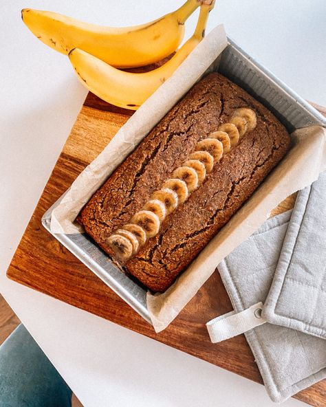 Superfood Banana Bread - Rachael's Good Eats Gluten Free Banana Bread Recipe, Speed Song, Romanian Deadlift, Snack Smoothie, Tasty Bread Recipe, Leg Extension, Gluten Free Banana Bread, Hip Bridge, Unsweetened Almond Milk