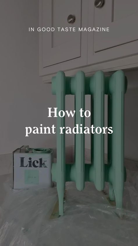 Painted Radiator, Old Radiators, Bathroom Radiators, Old Pottery, Vintage Pop Art, Learn How To Paint, Drop Cloth, Diy Paint, Painting Bathroom