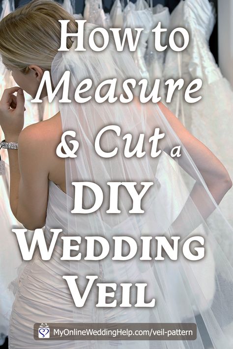 How to Make a Wedding Veil with Comb. 5 Steps! Veil Pattern Diy, Make Your Own Veil Bridal, How To Bussel A Wedding Dress Diy, Shorter Wedding Veils, Making A Wedding Veil, Veils Bridal Diy How To Make, How To Make Your Own Veil, Veil Pattern How To Make, How To Make A Veil Tulle